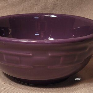 Longaberger Woven Traditions Eggplant Purple Individual Soup Salad Bowl 5 7/8"